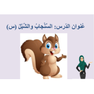 اللغة العربية بوربوينت (السنجاب والشبل -س) لغير الناطقين بها للصف الأول