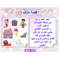 اللغة العربية بوربوينت قصص الحروف الهجائية للصف الأول