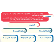 اللغة العربية بوربوينت كتابة درس (الإجازة) لغير الناطقين بها للصف السابع