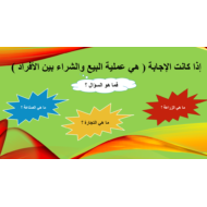 اللغة العربية بوربوينت مفردات درس (التجارة قديما وحديثا) لغير الناطقين بها للصف السادس