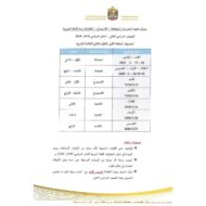 اللغة العربية جدول تنفيذ اختبارات (المحادثة - الاستماع - الكتابة) للصف الأول - الرابع