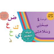 بوربوينت درس حرف العين الصف الاول مادة اللغة العربية