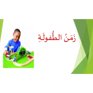 حل درس زمن الطفولة الصف الثالث مادة اللغة العربية - بوربوينت