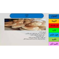 درس الخبز اللغة العربية الصف العاشر - بوربوينت