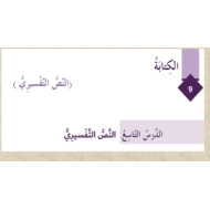 اللغة العربية شرح (كتابة نص تفسيري) للصف السابع
