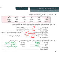 حل كتاب النشاط درس ورقة الحياة الصف الخامس مادة اللغة العربية - بوربوينت