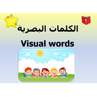 بوربوينت الكلمات البصرية لغير الناطقين بها للصف الاول مادة اللغة العربية