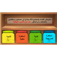 لا تكسر الجرة مراجعة بلاغية الصف الحادي عشر مادة اللغة العربية - بوربوينت