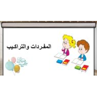 مفردات وتراكيب درس كيف تصنع بطاقة تهنئة اللغة العربية الصف الأول - بوربوينت
