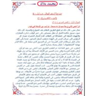 نموذج امتحان 2 وفق الهيكل الوزاري اللغة العربية الصف الثامن