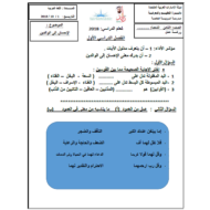 اللغة العربية ورقة عمل (الإحسان إلى الوالدين) للصف الثامن