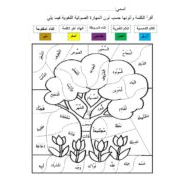 اللغة العربية ورقة عمل (المهارات) للصف الثاني