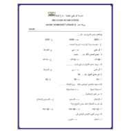 ورقة عمل حكيم العرب لغير الناطقين بها للصف التاسع مادة اللغة العربية