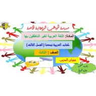 حل درس يوم الأرض لغير الناطقين بها اللغة العربية الصف الثالث - بوربوينت