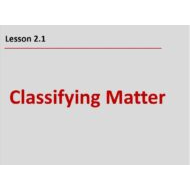 حل درس Classifying Matter العلوم المتكاملة الصف السابع - بوربوينت