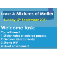 درس Mixtures of Matter العلوم المتكاملة الصف السادس - بوربوينت