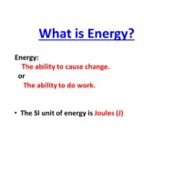 العلوم المتكاملة درس (Energy) بالإنجليزي للصف السادس