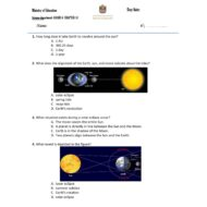 حل أوراق عمل CHAPTER 10 بالإنجليزي الصف السادس مادة العلوم المتكاملة