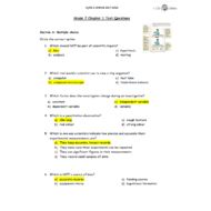 العلوم المتكاملة أوراق عمل (شاملة) بالإنجليزي للصف السابع مع الإجابات
