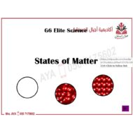 درس States of matter العلوم المتكاملة الصف السادس - بوربوينت