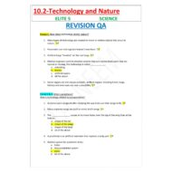 حل ورقة عمل Technology and Nature الصف الخامس مادة العلوم المتكاملة