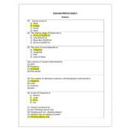 حل أوراق عمل مراجعة بالإنجليزي الصف الخامس مادة العلوم المتكاملة