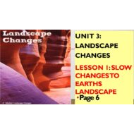 حل درس SLOW CHANGES TO THE LANDSCAPE العلوم المتكاملة الصف الثاني - بوربوينت