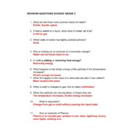 حل أوراق عمل REVISION QUESTIONS العلوم المتكاملة الصف الخامس
