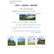 مراجعة UNIT 1 LESSON 1 REVIEW العلوم المتكاملة الصف الثاني
