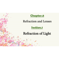 الفيزياء بوربوينت درس (Refraction of Light) بالإنجليزي للصف العاشر