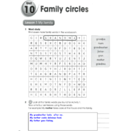 اللغة الإنجليزية كتاب النشاط (Family circles) للصف الرابع مع الإجابات