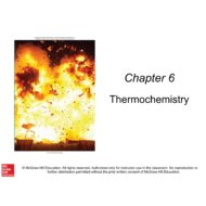 وحدة Thermochemistry الكيمياء الصف العاشر