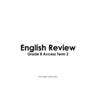 تدريبات Writing اللغة الإنجليزية الصف الثامن Access - بوربوينت