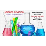 مراجعة Revision العلوم المتكاملة الصف الخامس Inspire