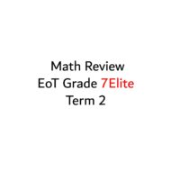 أوراق عمل أسئلة هيكل امتحان الرياضيات المتكاملة الصف السابع Elite