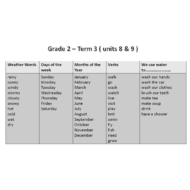 اللغة الإنجليزية (9 & vocabulary unit 8) للصف الثاني