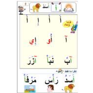اللغة العربية مذكرة تعليم القراءة والكتابة للصف الأول
