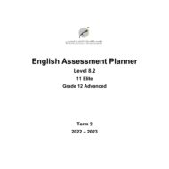 مواصفات الامتحان النهائي Level 8.2 اللغة الإنجليزية الصف الحادي عشر Elite والثاني عشر Advancedالفصل الدراسي الثاني 2022-2023