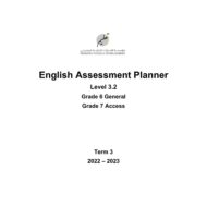Assessment Planner اللغة الإنجليزية الصف السادس General والصف السابع Access الفصل الدراسي الثالث 2022-2023