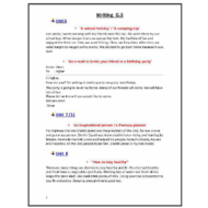 اللغة الإنجليزية مواضيع الكتابة (الوحدة 6 إلى 12) للصف الخامس