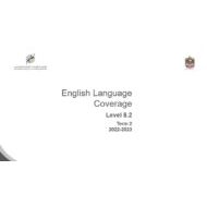 Coverage grammar & functional language Level 8.2 اللغة الإنجليزية الصف العاشر Elite الفصل الدراسي الثاني 2022-2023