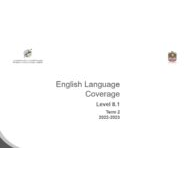 Coverage grammar & functional language Level 8.1 اللغة الإنجليزية الصف الحادي عشر والثاني عشر الفصل الدراسي الثاني 2022-2023