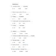 اللغة الإنجليزية ورقة عمل (Revision reading) للصف الثالث مع الإجابات