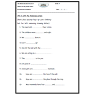 اللغة الإنجليزية بوربوينت أوراق مراجعة (Unit 8 &9) للصف الثالث