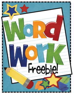 مذكرة PDF word work لتعليم اللغة الانجليزية للاطفال