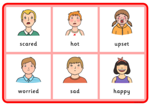 ملفات متعددة لانشطة بعض التعبيرات صور الوجه باللغة الانجليزية للاطفال