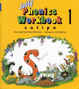 كتاب Jolly Phonics Workbook 1 In Print Letters S, A, T, I, P, N