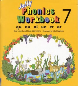 كتاب Jolly Phonics Workbook 7 In Print Letters qu ou oi ue er ar