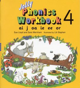 كتاب Jolly Phonics Workbook 4 In Print Letters ai j oa ie ee or