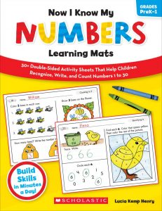مذكرة Now I Know My Numbers Learning Mats مميزة للاطفال